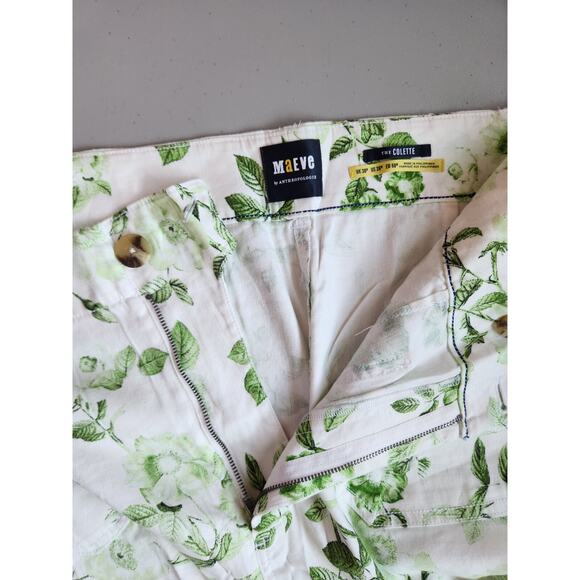 NWT Maeve The Colette Cropped Wide-Leg Linen Pants Size Plus 26W Green #7F401 - Picture 7 of 10